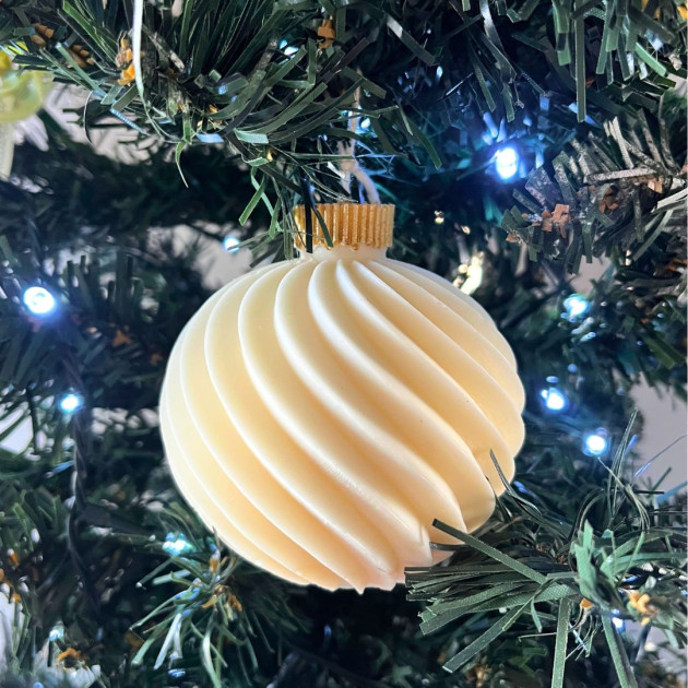 Μπάλα Χριστουγέννων | Στολίδι απο κερί 