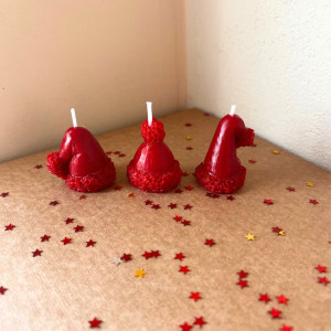 Καπελάκια Άγιου Βασίλη 3 τμχ 