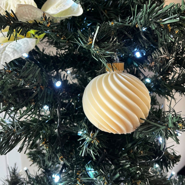 Μπάλα Χριστουγέννων | Στολίδι απο κερί 