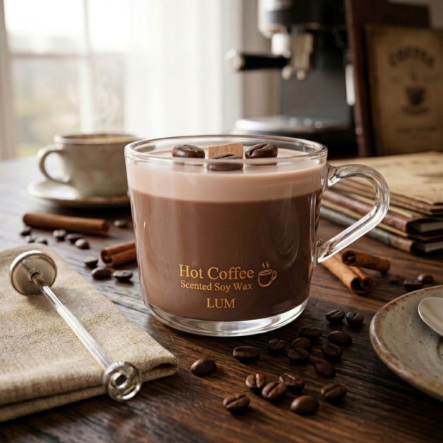 Hot Coffee Soy Candle 240gr 