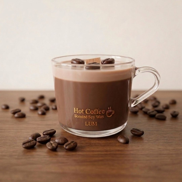 Hot Coffee Soy Candle 240gr 