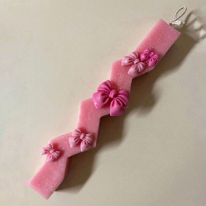 Λαμπάδα με φιογκάκια