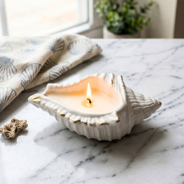 Ocean Shell Candle 