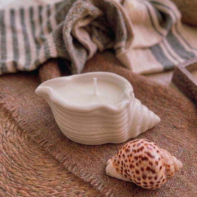 Sea Shell Candle 11cm
