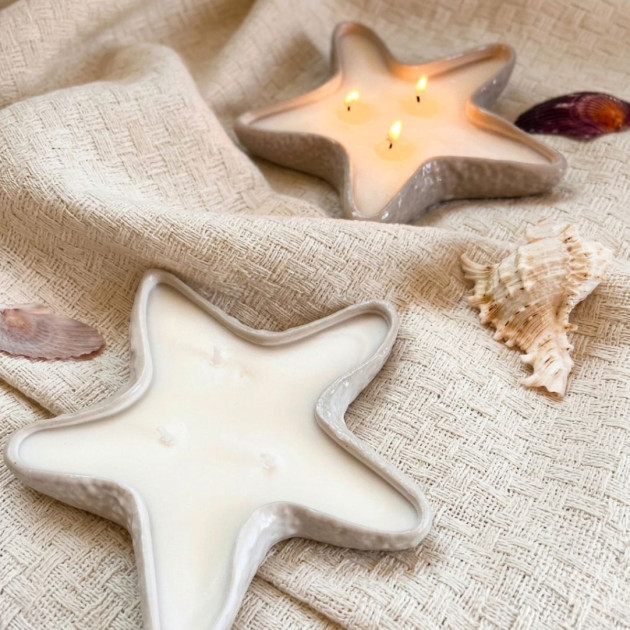 Starfish Candle 13cm